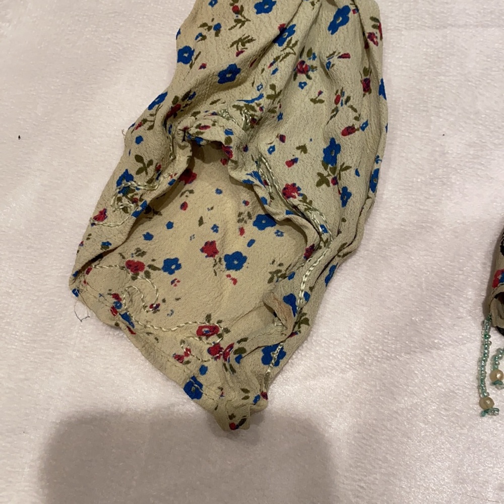 Funky Patchwork Beaded Blouse - image 4